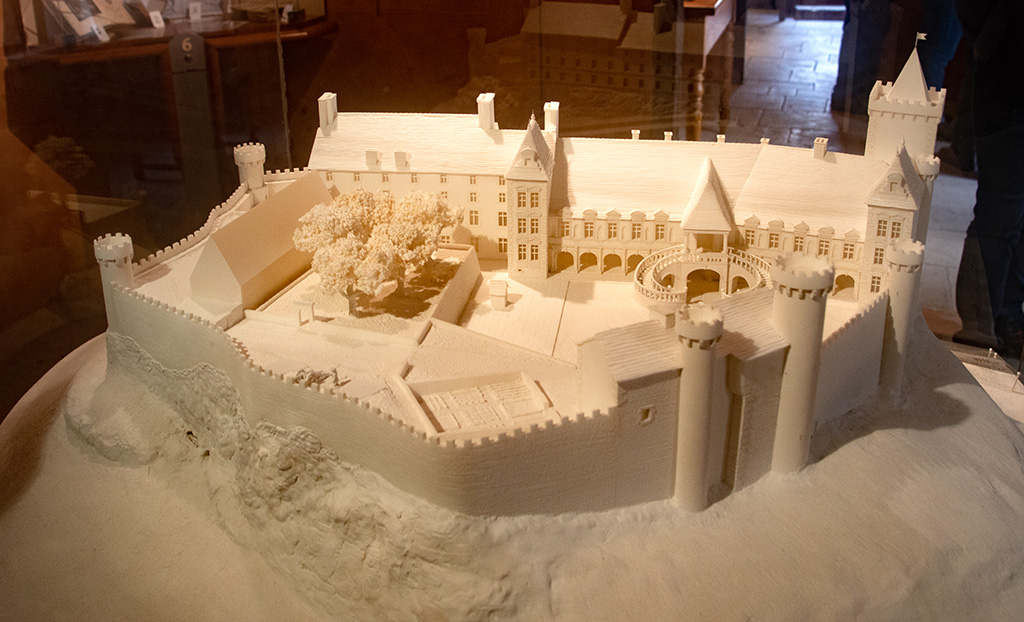 Maquette du château de Séverac