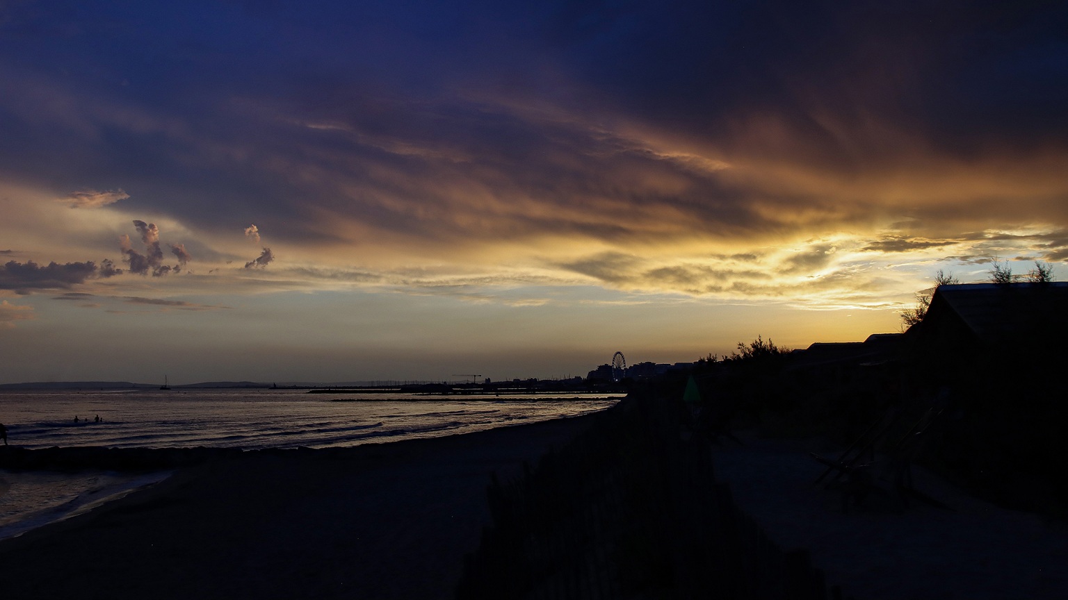 Soleil couchant sur La Gd Motte